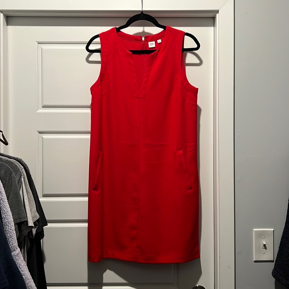 Red GAP work dress